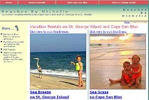 Beaches By Michelle vacation rentals St. George and Cape San Blas Florida